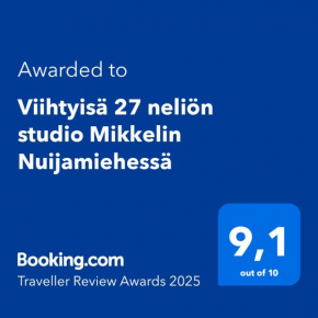 Viihtyisä 27 neliön studio Mikkelin Nuijamiehessä Mikkeli
